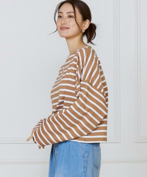 INED / イネド Tシャツ | ボーダードルマンスリーブカットソー《Le Minor》 | 詳細9