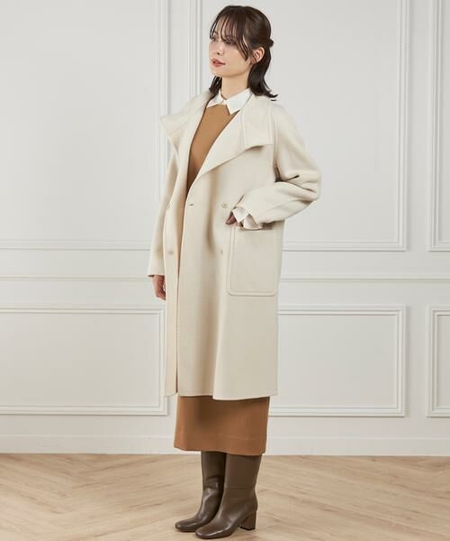 INED / イネド その他アウター | 《大きいサイズ》スタンドカラーコート　 | 詳細12