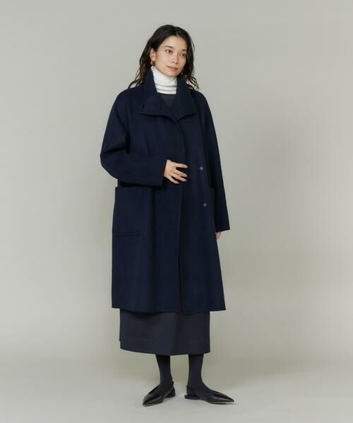 INED / イネド その他アウター | 《大きいサイズ》スタンドカラーコート　 | 詳細8