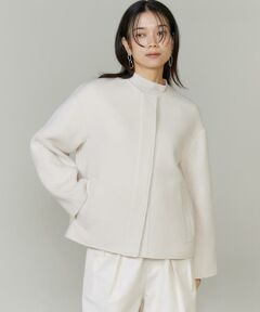 INED / イネド その他アウター | ノーカラーショートコート