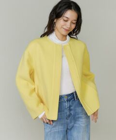 INED / イネド その他アウター | ノーカラーショートコート