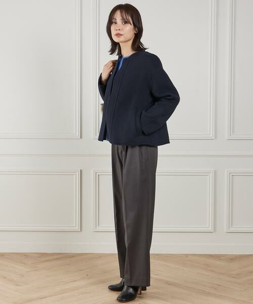 INED / イネド その他アウター | ノーカラーショートコート | 詳細12