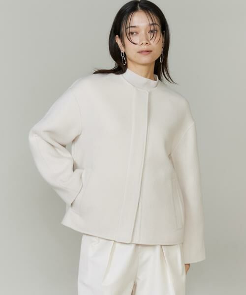 INED / イネド その他アウター | ノーカラーショートコート | 詳細15