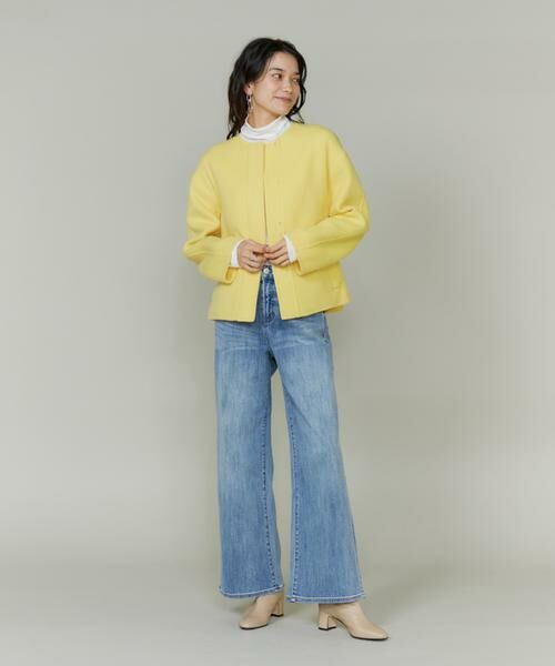 INED / イネド その他アウター | ノーカラーショートコート | 詳細16