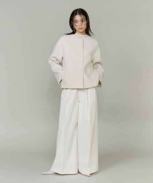 INED / イネド その他アウター | ノーカラーショートコート | 詳細18