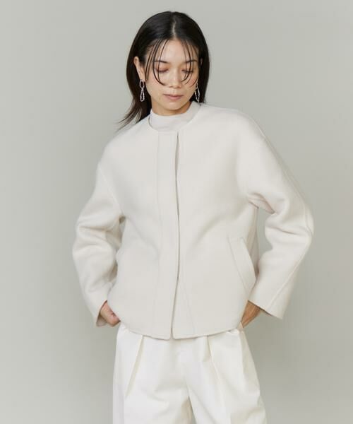 INED / イネド その他アウター | 《大きいサイズ》ノーカラーショートコート | 詳細12