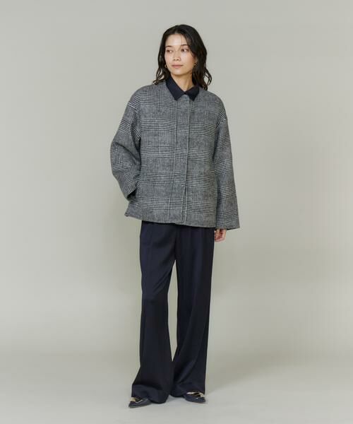 INED / イネド その他アウター | 《大きいサイズ》ノーカラーショートコート | 詳細5