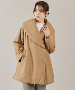 INED / イネド その他アウター | ショールカラーミドル丈中綿コート
