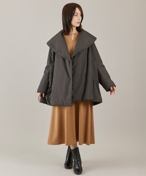 INED / イネド その他アウター | ショールカラーミドル丈中綿コート《LIMONTA EAST》 | 詳細10