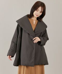 INED / イネド その他アウター | 《大きいサイズ》ショールカラーミドル丈中綿コート