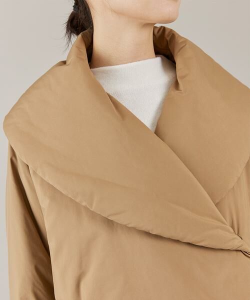 INED / イネド その他アウター | 《大きいサイズ》ショールカラーミドル丈中綿コート | 詳細13