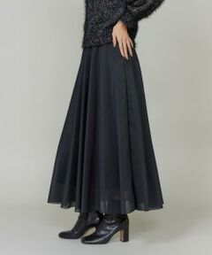 INED / イネド ミニ・ひざ丈スカート | シェルプリーツフレアスカート