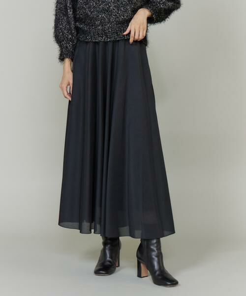 INED / イネド ミニ・ひざ丈スカート | シェルプリーツフレアスカート | 詳細12