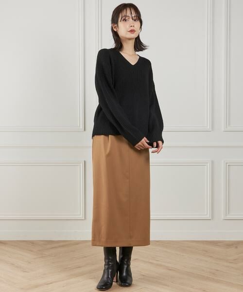 INED / イネド ミニ・ひざ丈スカート | ベルテッドスカート | 詳細7