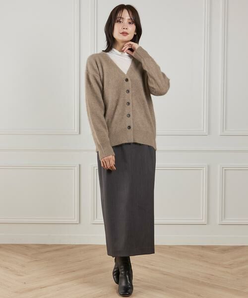 INED / イネド ミニ・ひざ丈スカート | 《大きいサイズ》ベルテッドスカート | 詳細2