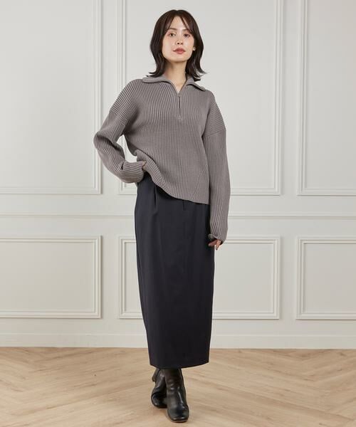 INED / イネド ミニ・ひざ丈スカート | 《大きいサイズ》ベルテッドスカート | 詳細5