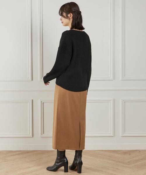 INED / イネド ミニ・ひざ丈スカート | 《大きいサイズ》ベルテッドスカート | 詳細9