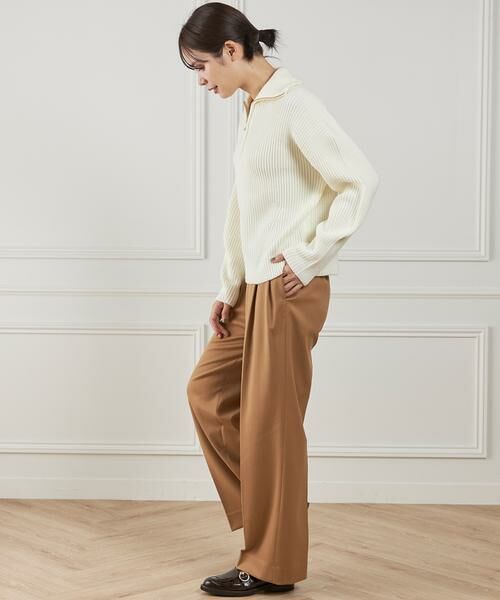 INED / イネド その他パンツ | ツータックセミワイドパンツ | 詳細13