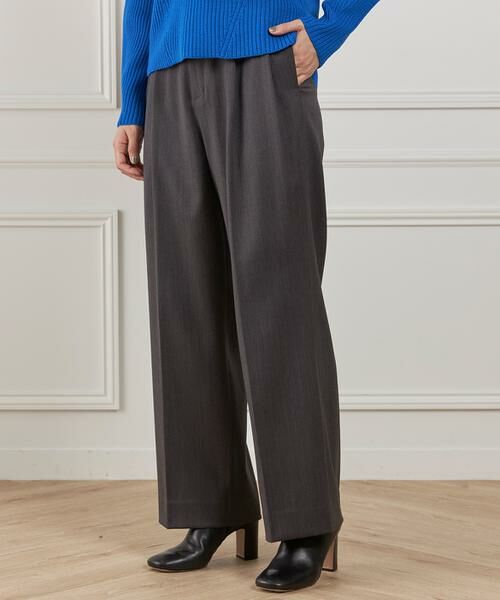 INED / イネド その他パンツ | ツータックセミワイドパンツ | 詳細9