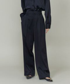 INED / イネド その他パンツ | 《大きいサイズ》ツータックセミワイドパンツ