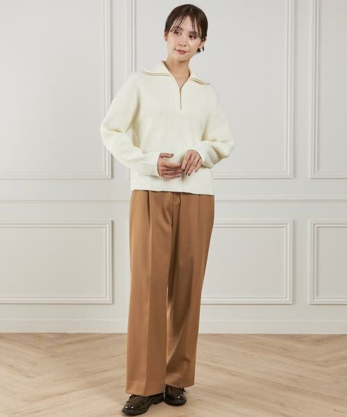 INED / イネド その他パンツ | 《大きいサイズ》ツータックセミワイドパンツ | 詳細12