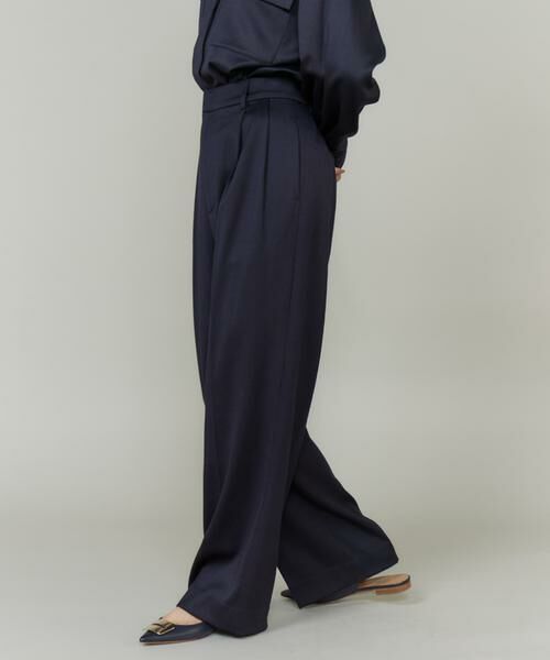 INED / イネド その他パンツ | 《大きいサイズ》ツータックセミワイドパンツ | 詳細15
