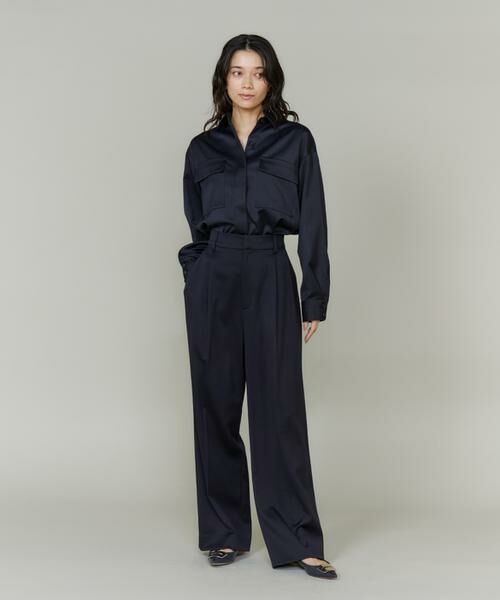 INED / イネド その他パンツ | 《大きいサイズ》ツータックセミワイドパンツ | 詳細3