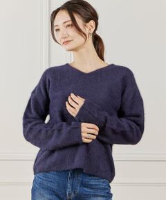 INED / イネド ニット・セーター | チャイニーズラクーンVネックニット