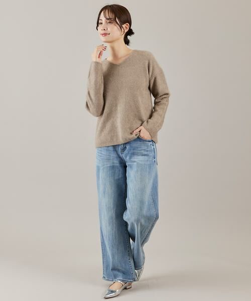 INED / イネド ニット・セーター | チャイニーズラクーンVネックニット | 詳細13