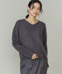 INED / イネド ニット・セーター | 《大きいサイズ》チャイニーズラクーンVネックニット