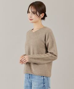 INED / イネド ニット・セーター | 《大きいサイズ》チャイニーズラクーンVネックニット