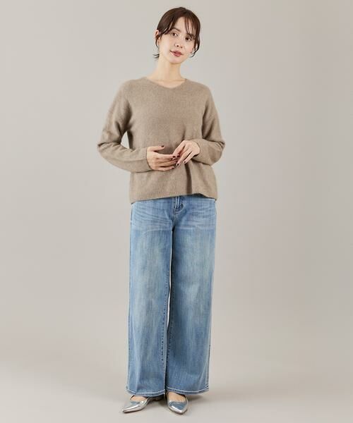 INED / イネド ニット・セーター | 《大きいサイズ》チャイニーズラクーンVネックニット | 詳細14