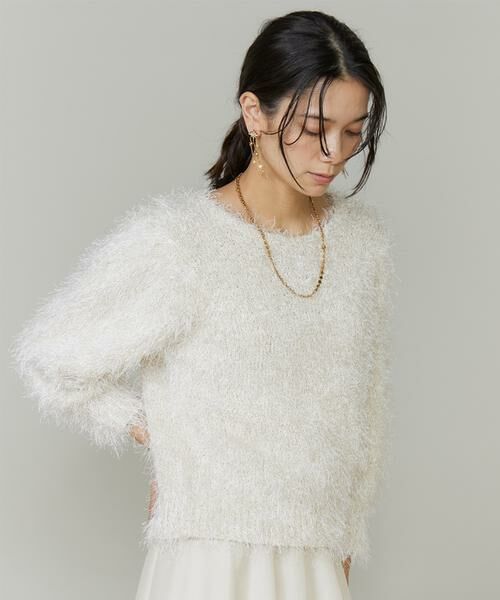 INED / イネド ニット・セーター | 《大きいサイズ》シャギーヤーンニットプルオーバー | 詳細10