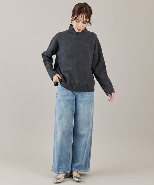 INED / イネド ニット・セーター | 《大きいサイズ》ハイネックプルオーバーニット | 詳細26