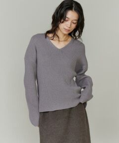 INED / イネド ニット・セーター | 《大きいサイズ》Vネックプルオーバーニット