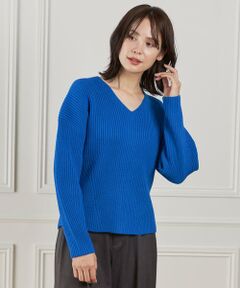 INED / イネド ニット・セーター | 《大きいサイズ》Vネックプルオーバーニット