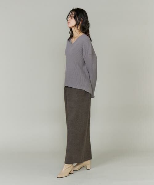 INED / イネド ニット・セーター | 《大きいサイズ》Vネックプルオーバーニット | 詳細6