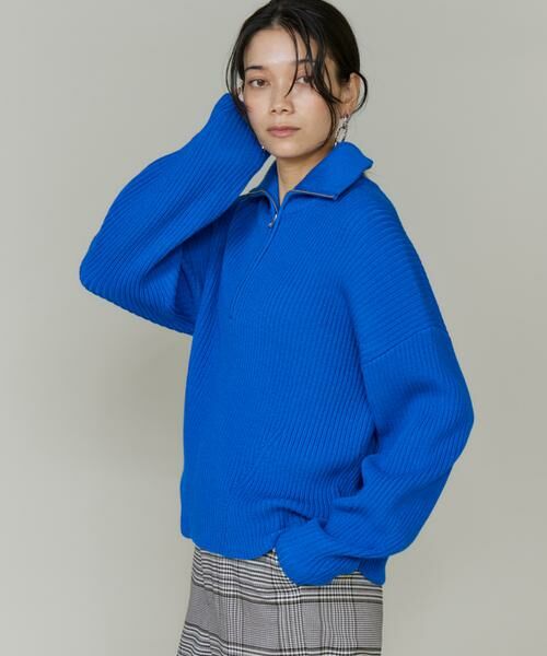 INED / イネド ニット・セーター | 《大きいサイズ》ハーフジッププルオーバーニット | 詳細1
