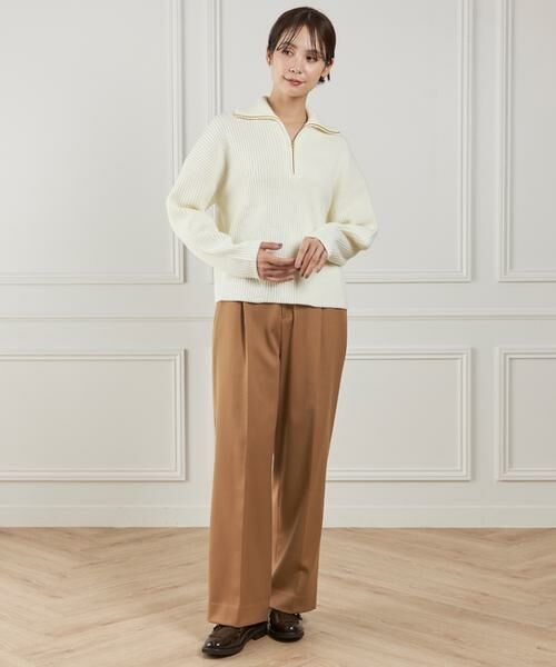 INED / イネド ニット・セーター | 《大きいサイズ》ハーフジッププルオーバーニット | 詳細11