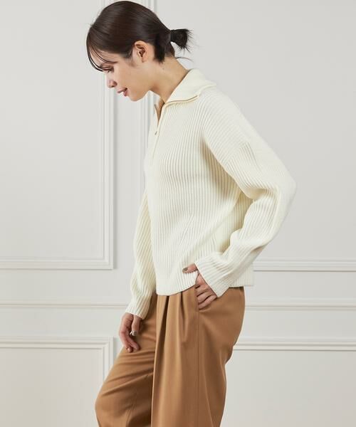 INED / イネド ニット・セーター | 《大きいサイズ》ハーフジッププルオーバーニット | 詳細12