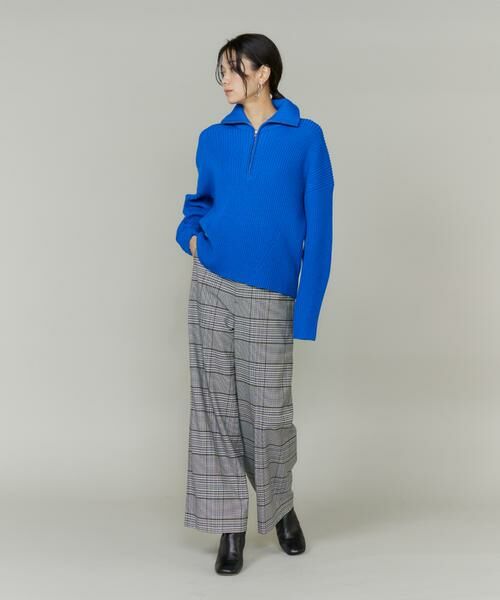 INED / イネド ニット・セーター | 《大きいサイズ》ハーフジッププルオーバーニット | 詳細3
