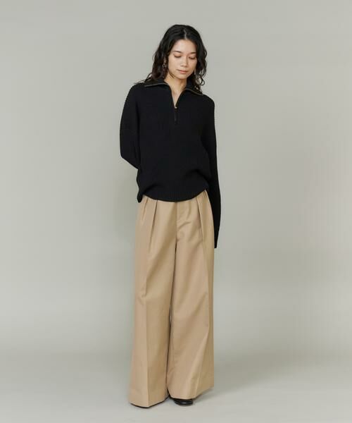 INED / イネド ニット・セーター | 《大きいサイズ》ハーフジッププルオーバーニット | 詳細8