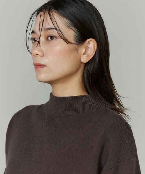 INED / イネド ミニ丈・ひざ丈ワンピース | ドッキングハイネックワンピース | 詳細8