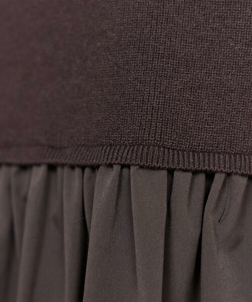 INED / イネド ミニ丈・ひざ丈ワンピース | ドッキングハイネックワンピース | 詳細28