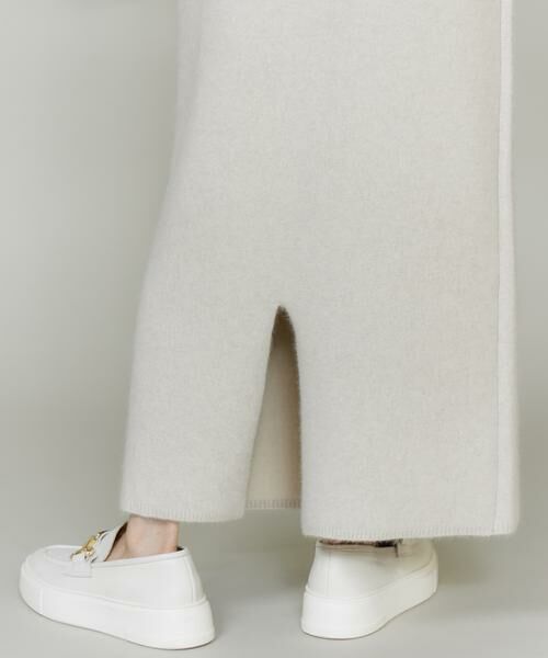 INED / イネド ミニ・ひざ丈スカート | フォックスブレンドタイトスカート《YVON》 | 詳細14