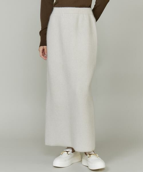 INED / イネド ミニ・ひざ丈スカート | フォックスブレンドタイトスカート《YVON》 | 詳細4