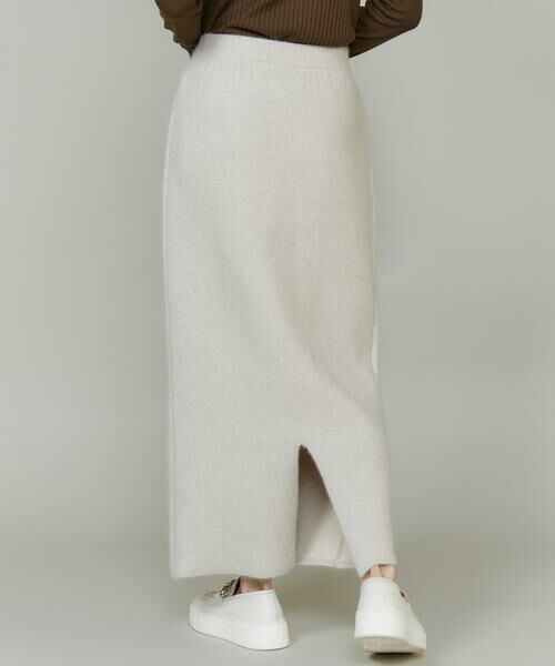 INED / イネド ミニ・ひざ丈スカート | フォックスブレンドタイトスカート《YVON》 | 詳細5