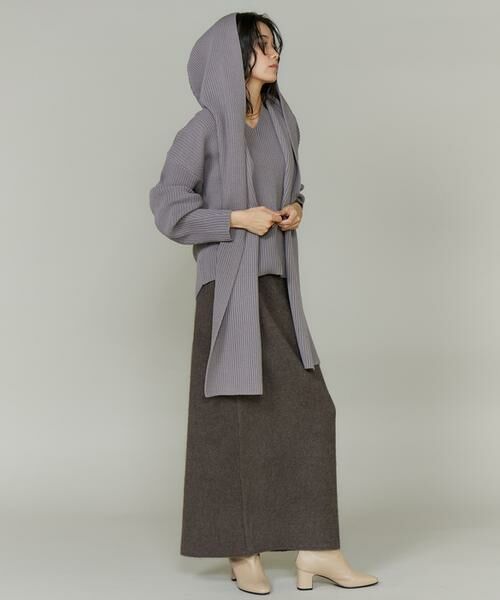 INED / イネド ミニ・ひざ丈スカート | フォックスブレンドタイトスカート《YVON》 | 詳細8