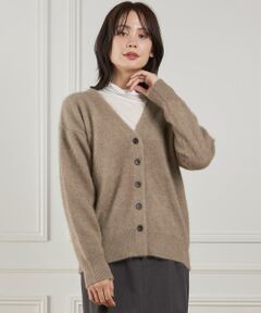 INED / イネド カーディガン・ボレロ | チャイニーズラクーンVネックカーディガン