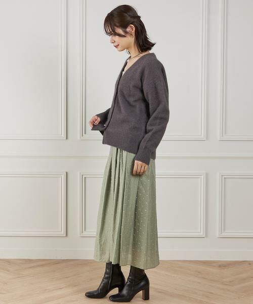 INED / イネド カーディガン・ボレロ | チャイニーズラクーンVネックカーディガン | 詳細13